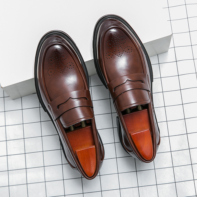 Office High Tech - Klasik Brogue Erkek Deri Ayakkabıları Düğün