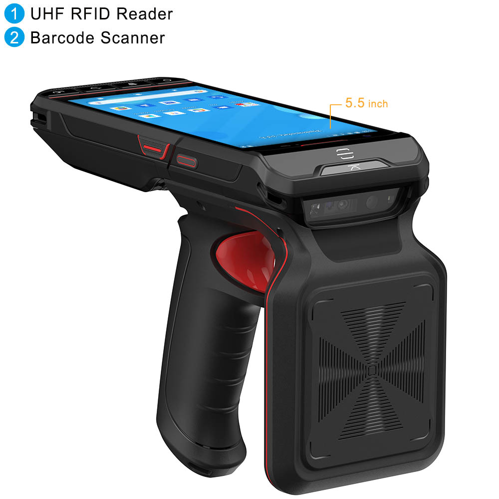 5.5 inç Android PDA UHF RFID O - Barcode Scanner 2D incelemesi ve fiyatı