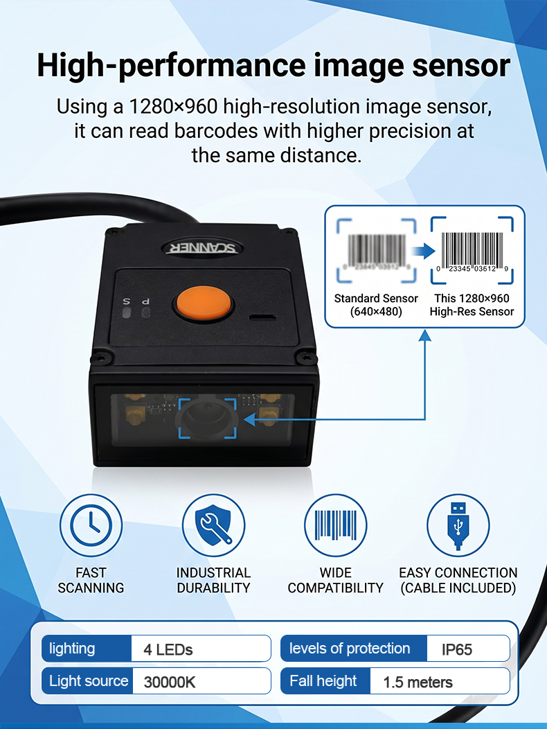 Rakinda RK50 Yüksek Hassasiyet - Barcode Scanner 2D incelemesi ve fiyatı