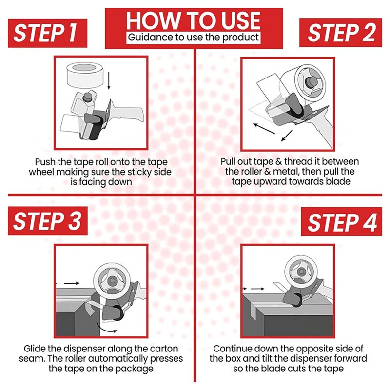 ABVG-2PC Ambalaj Bandı Dağıtım - Tape Gun Dispenser incelemesi ve fiyatı